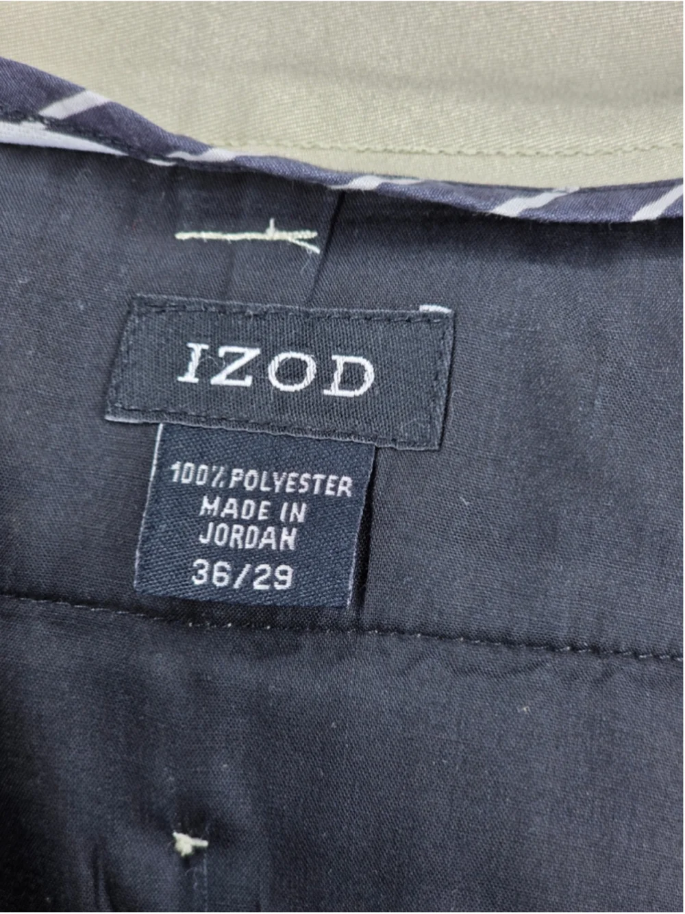 IZOD Beige Dress Pants Men's Waist 36